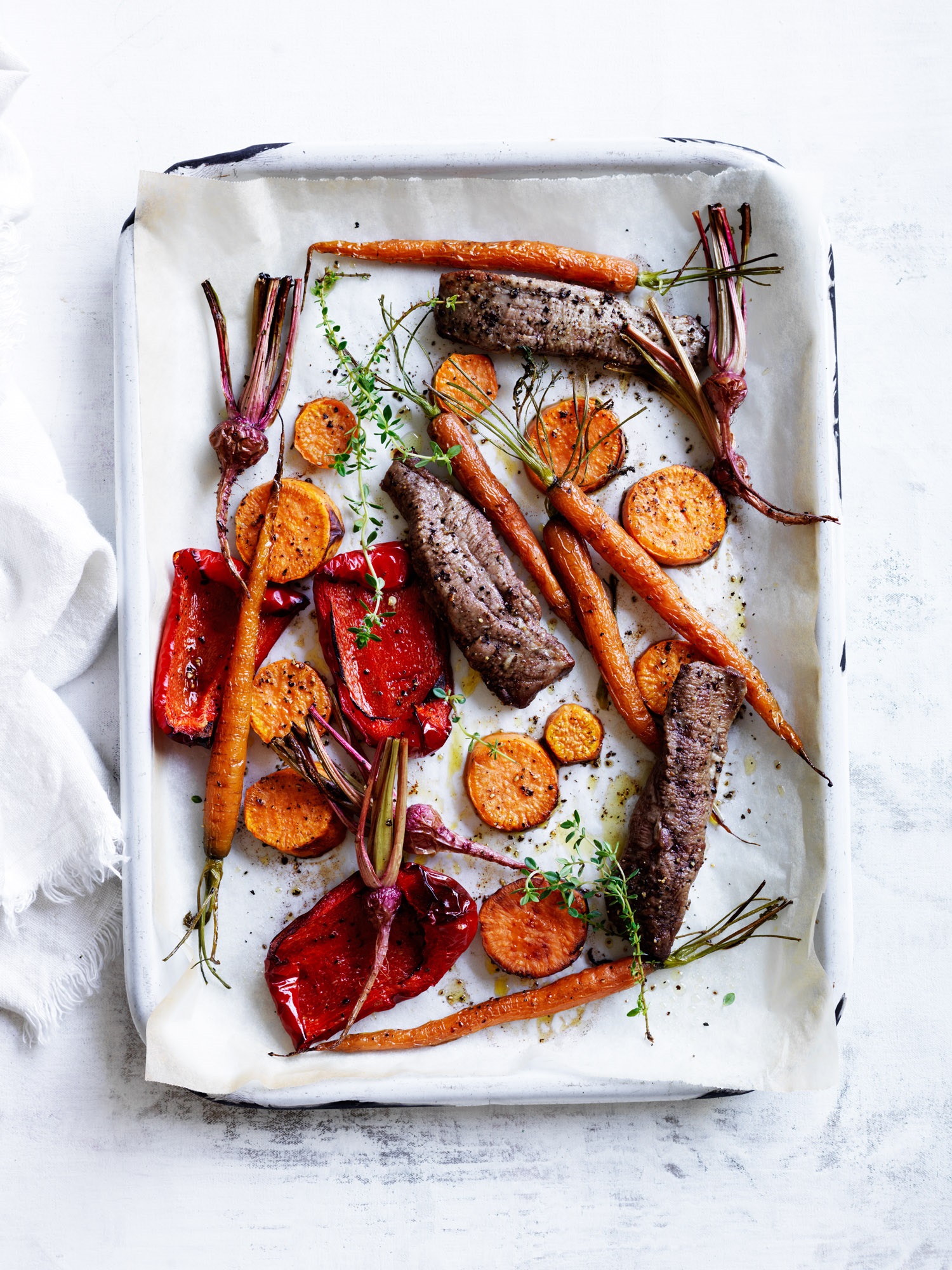 SLOW-ROASTED VEGETABLES WITH LAMB